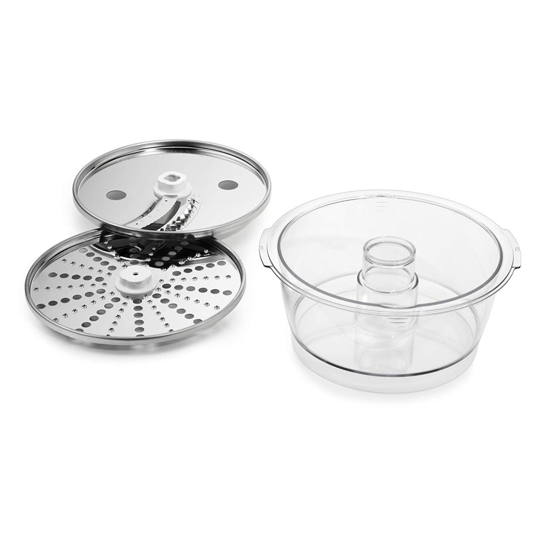 Mini bowl 4 cups, French fry disc and parmesan/ice shaver disc