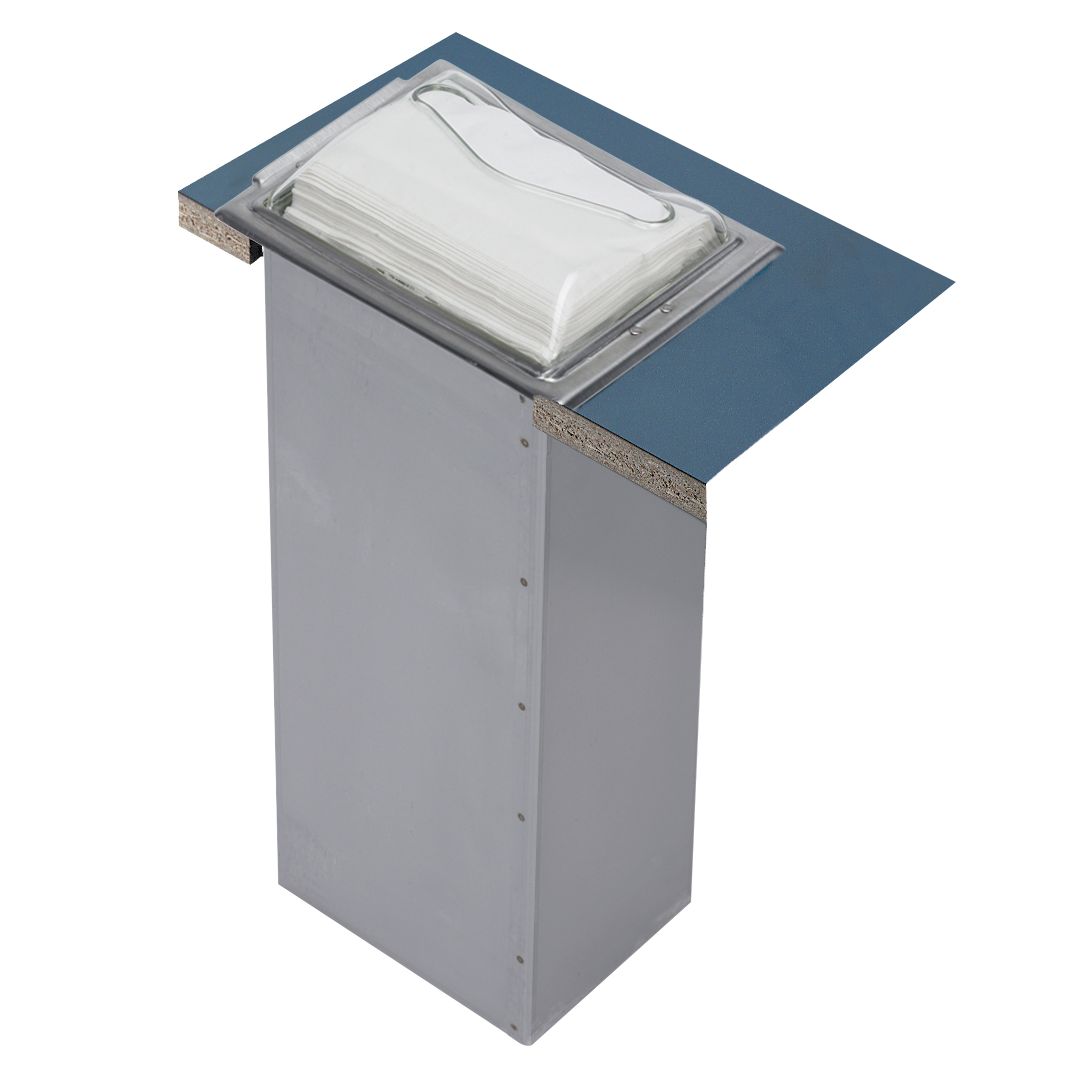 Distributeur de serviettes encastrable en acier inoxydable