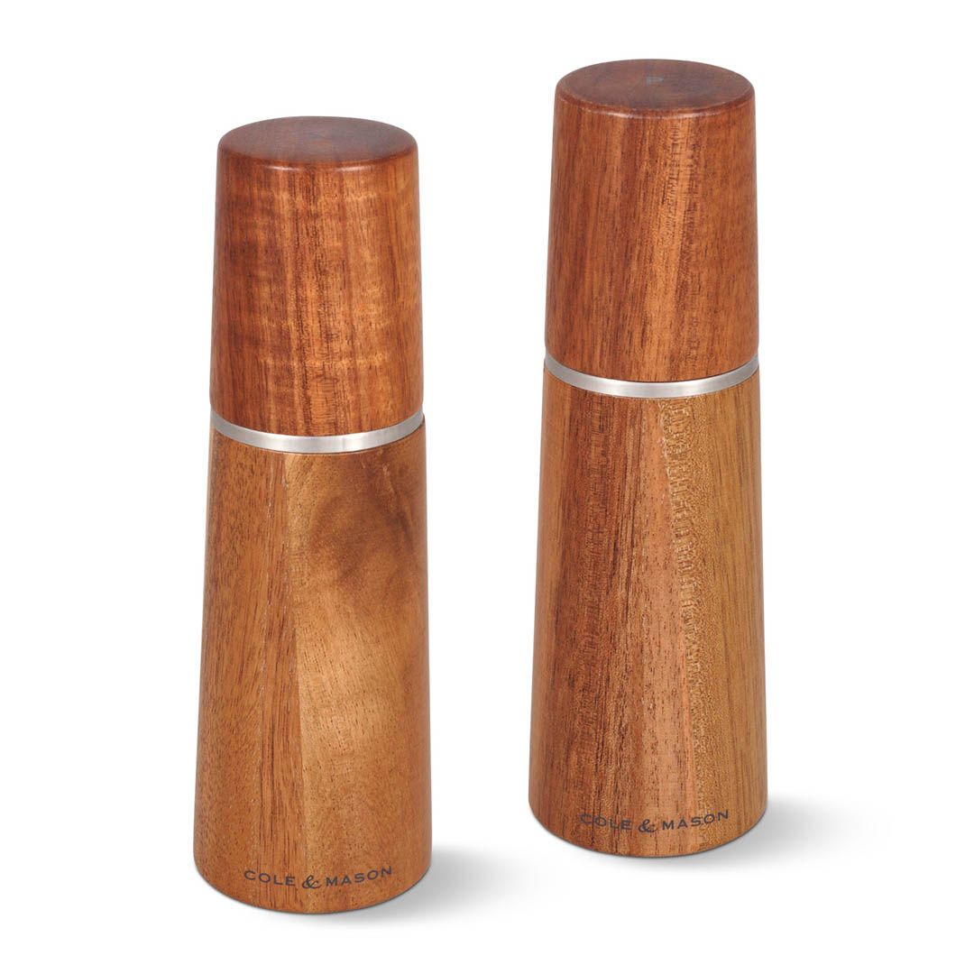 Ensemble moulins à poivre et sel 7,3" - Bois acacia