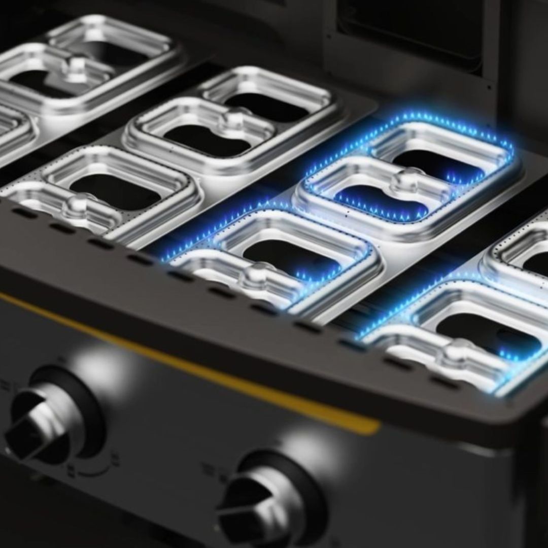 Plancha d'extérieur 8 zones au gaz propane - Elite4B  