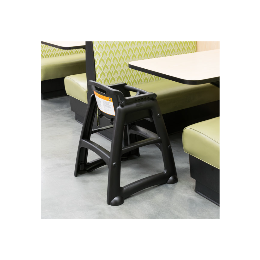 Chaise haute sans roues  - Noir