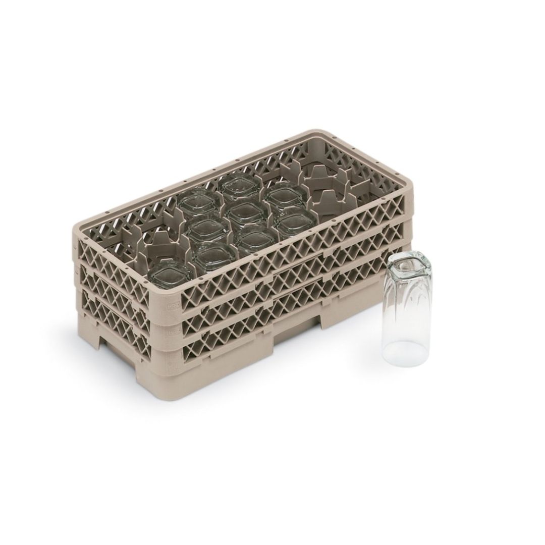 Panier demi-grandeur à 17 compartiments Traex 5,562" - Beige