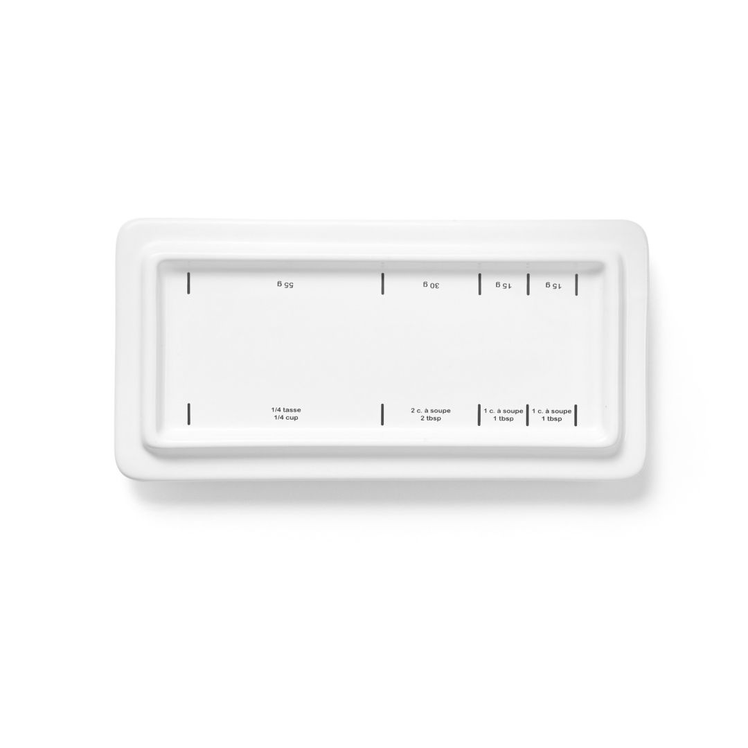 Beurrier en céramique avec mesure 1/4 lb 