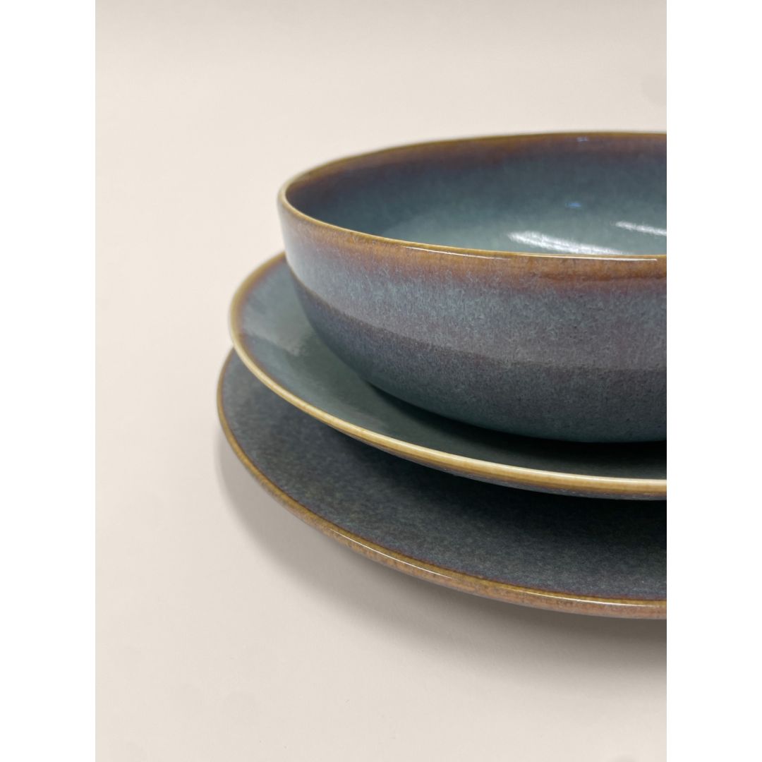 Assiette ronde forme coupe 10.8" - Azure