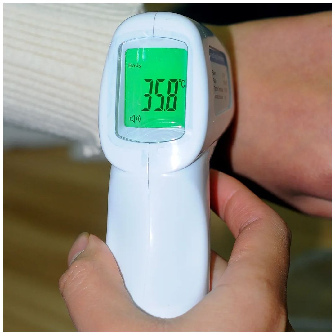 Thermomètre frontal infrarouge (32°C à 42°C)