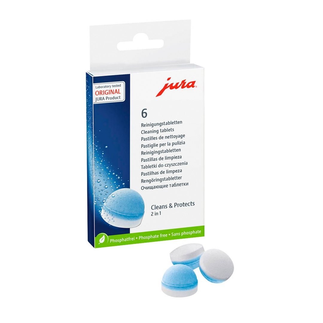 Pastilles de nettoyage trois phases - 6 pastilles