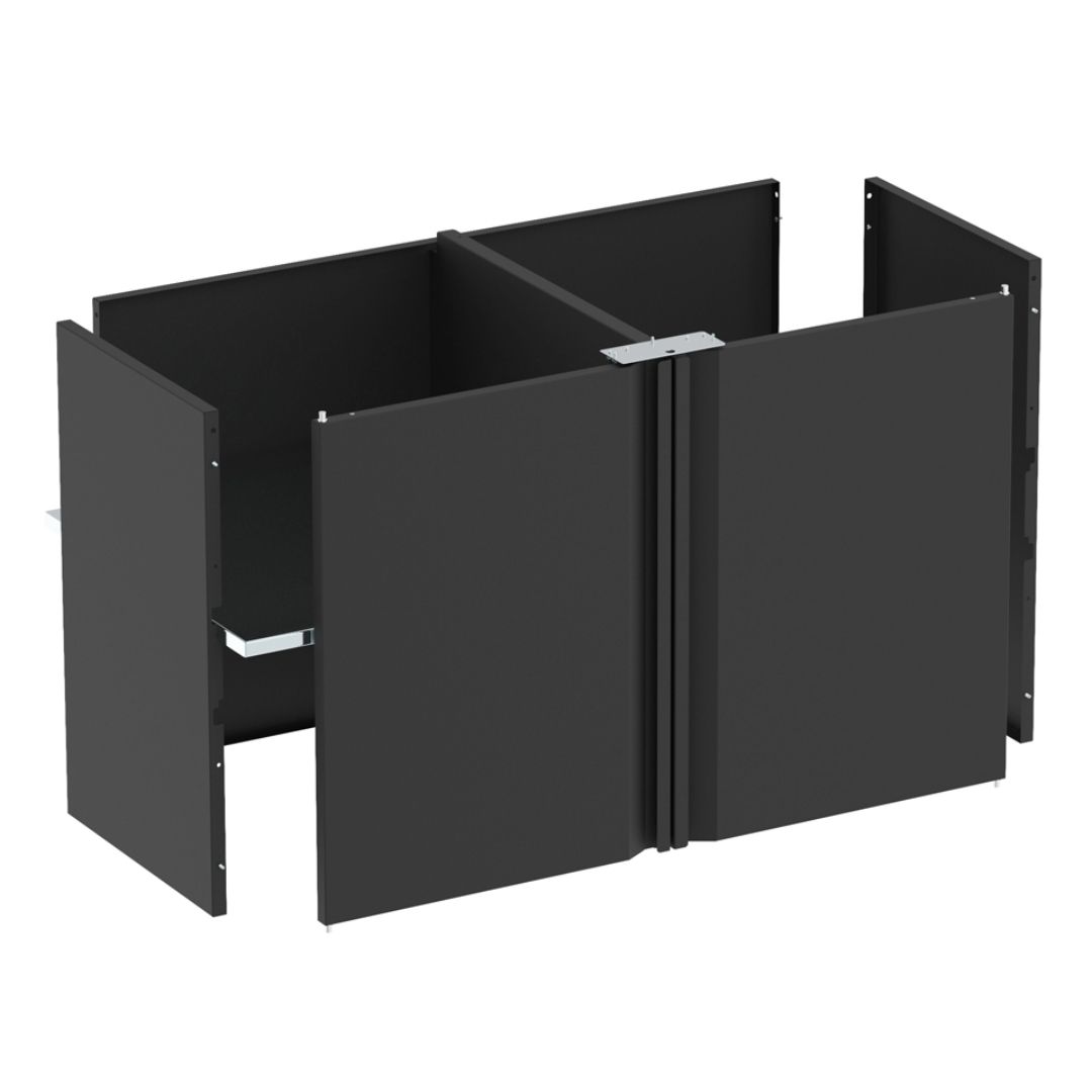 Ensemble portes et fond pour meuble Felix - Noir