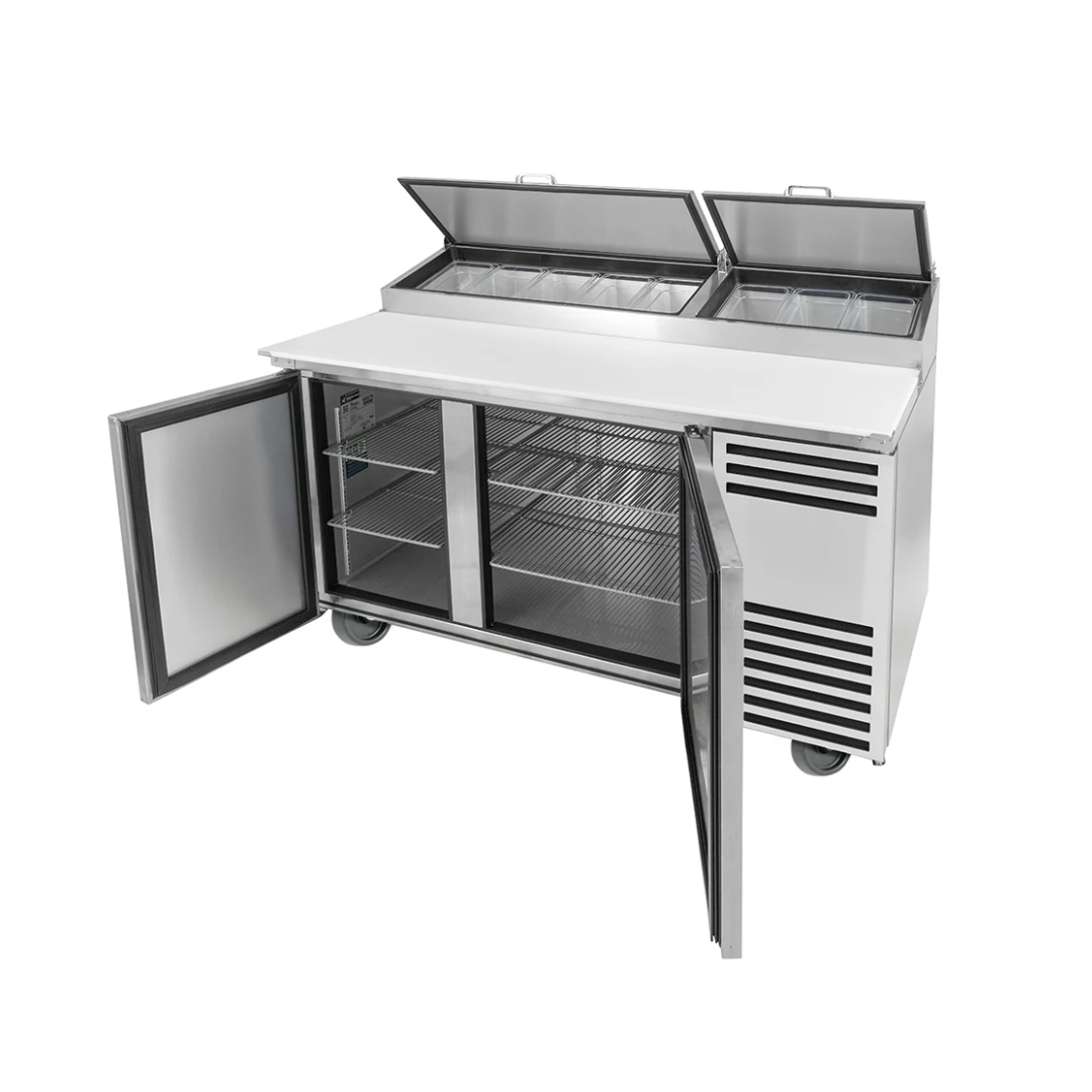 Table de préparation à pizza réfrigérée 60" - 16 bacs