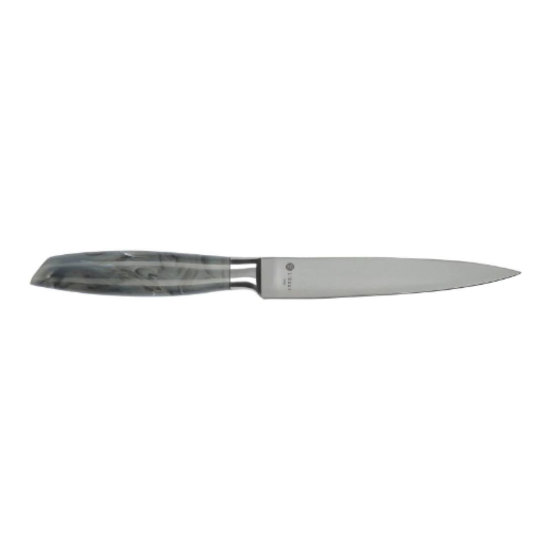 Non-serrated blade steak knife - Dark gray marble