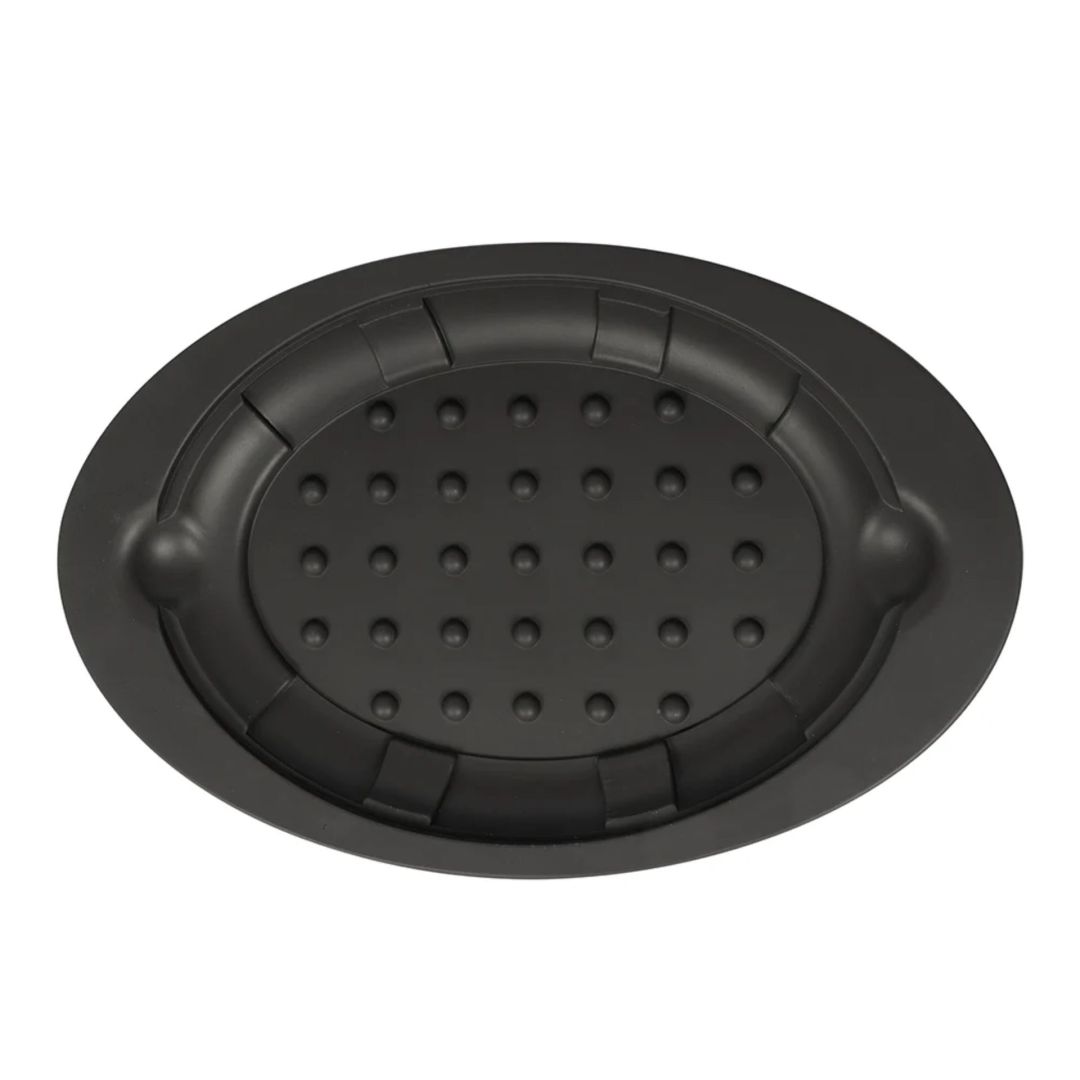Sous-plat ovale en silicone - Noir