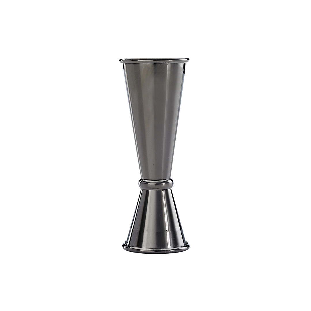 Mesure à boisson en acier inoxydable 1 oz et 2 oz - Noir
