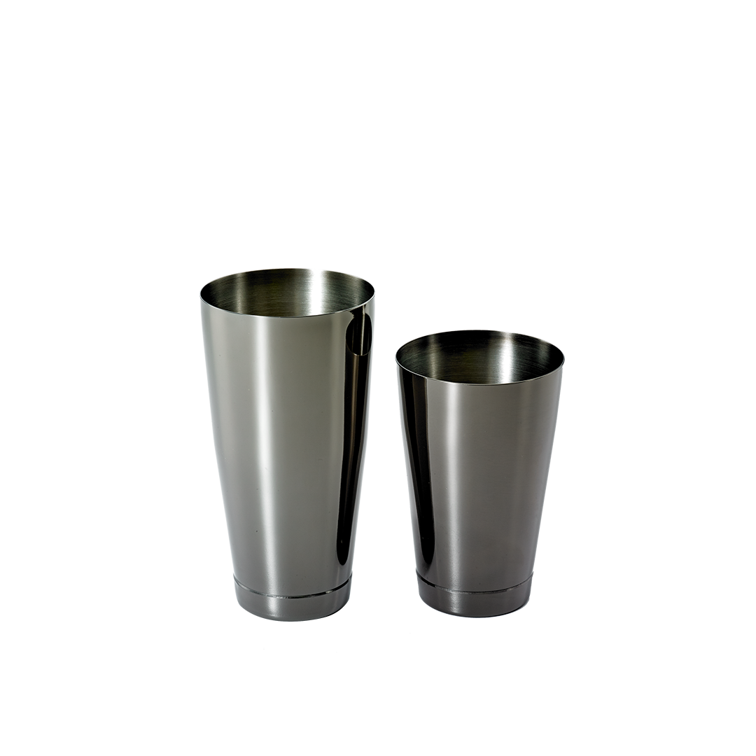 Ensemble de deux verres à mélanger en acier inoxydable - Noir