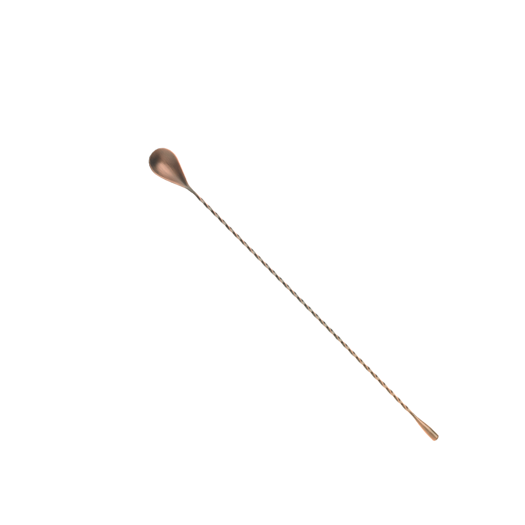 Cuillère de bar en acier inoxydable 15,75" - Cuivre antique