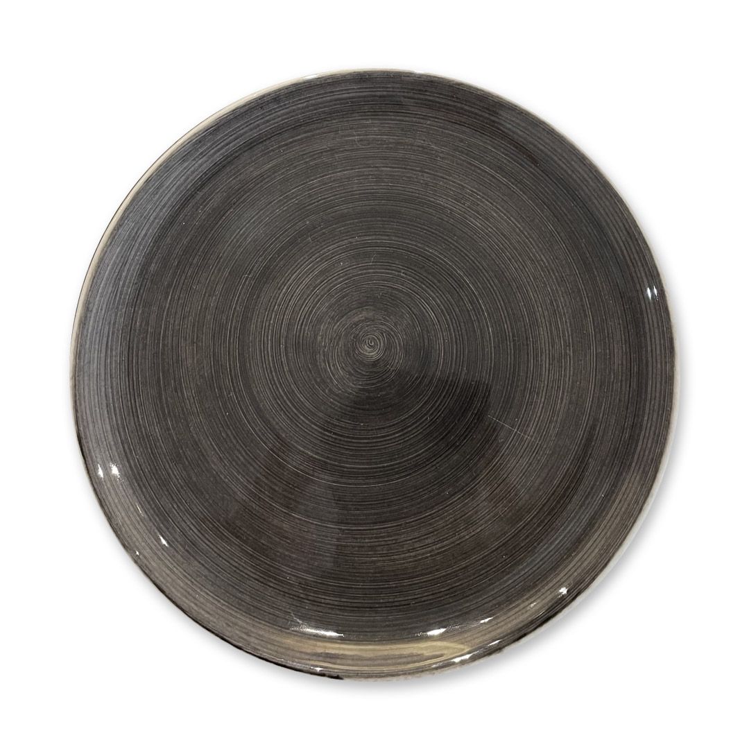 Assiette ronde 27 cm - Coupe Gris