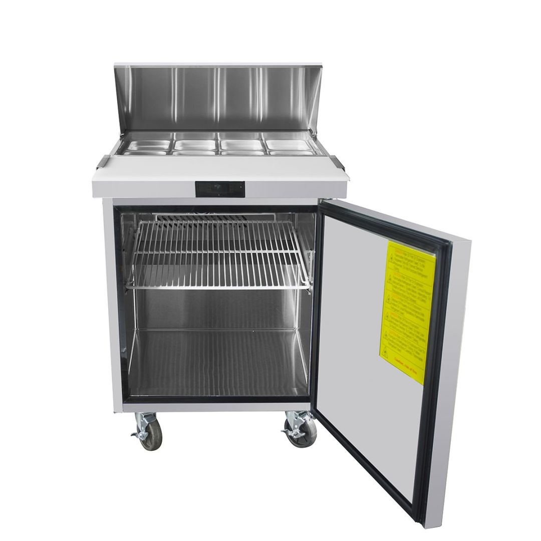 Table de préparation à salade réfrigérée 27" - 8 bacs