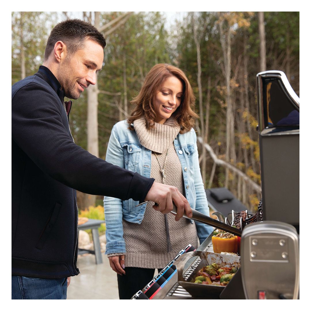 BBQ au gaz naturel avec brûleurs arrière et latéral infrarouges - Prestige PRO 665 RSIB