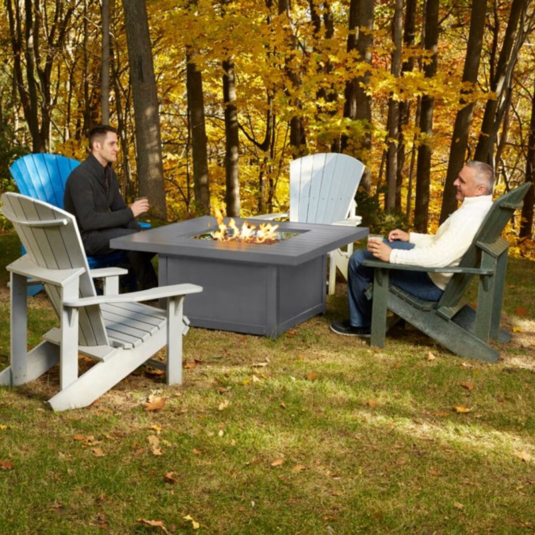 Hamptons Propane Gas Square Exterior Fireplace