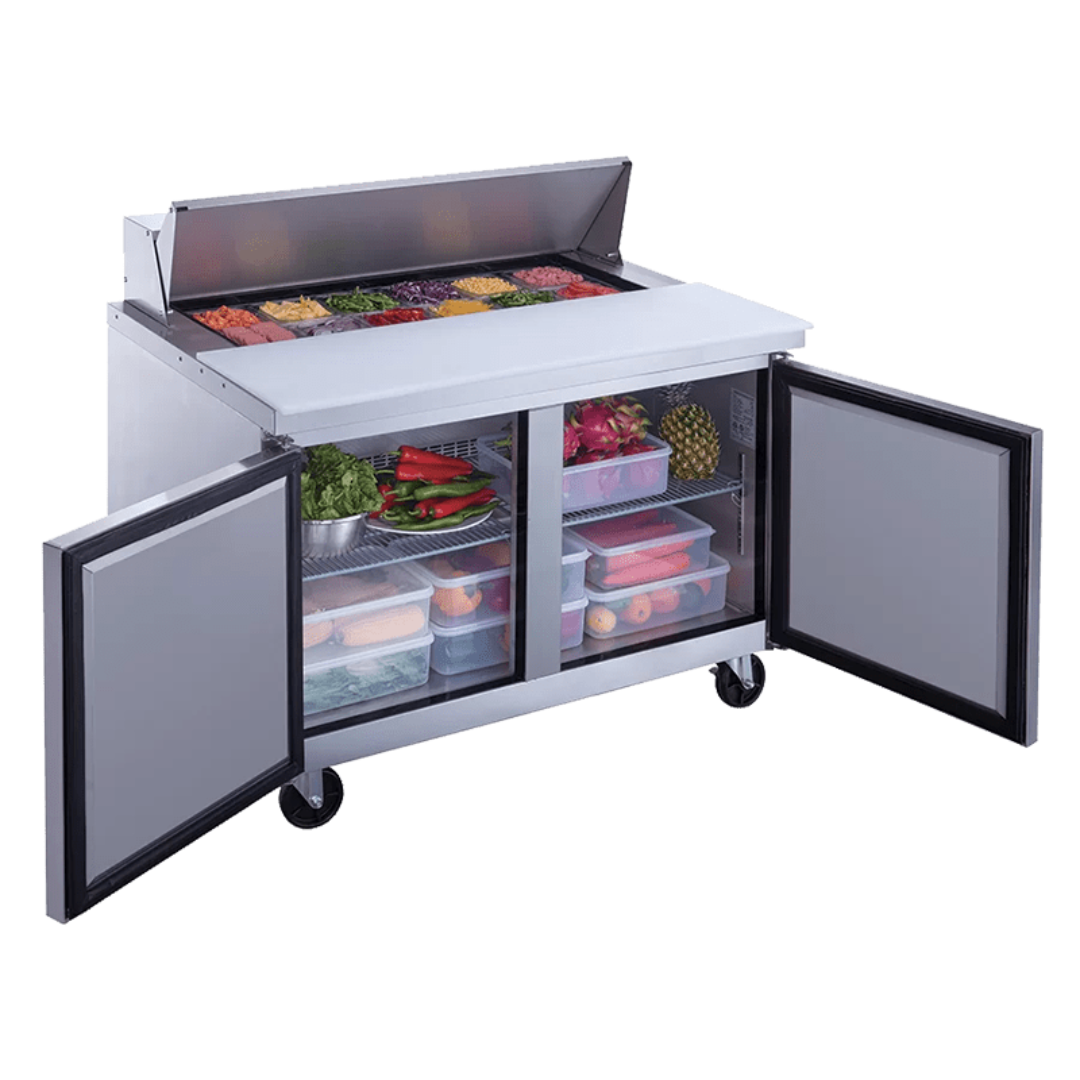 Table de préparation à salade réfrigérée 12 bacs - 48" 