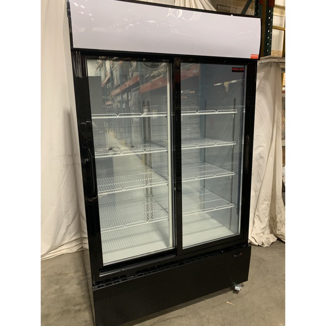 Réfrigérateur 2 portes vitrées coulissantes 38 pi³ - 48" (Endommagé)
