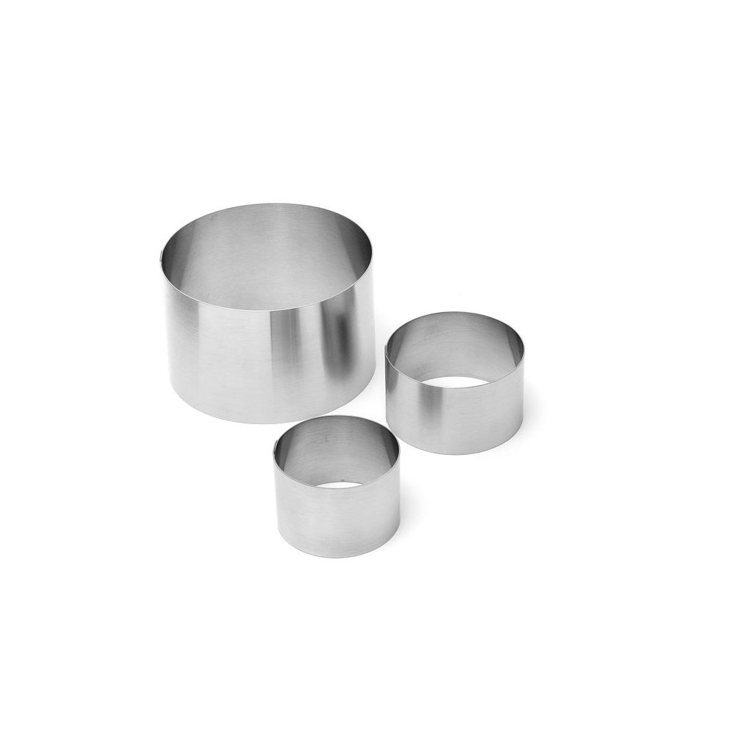 Emporte-pièce rond en acier inoxydable 2,35" x 2,15"
