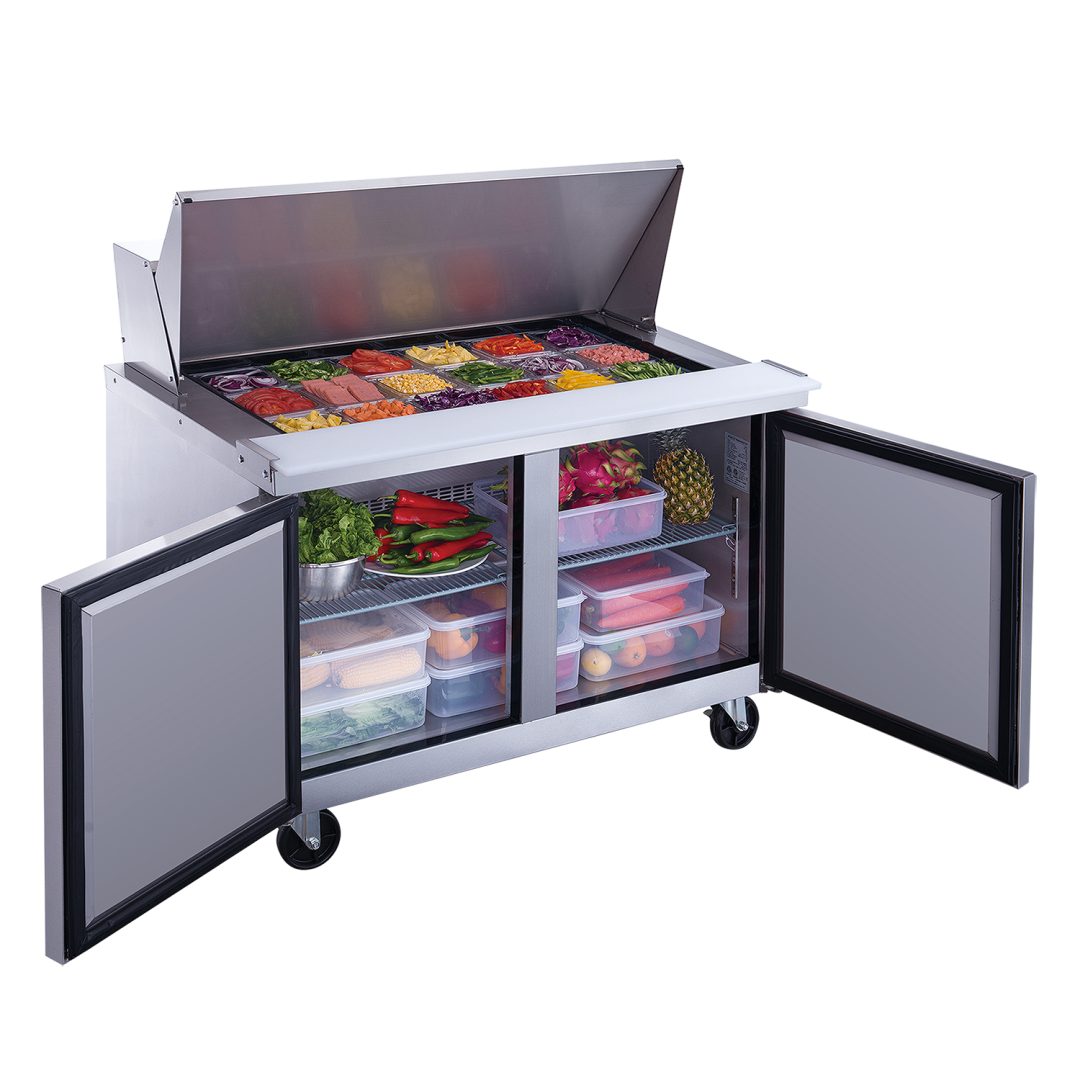 Table de préparation à salade/ sandwich réfrigérée Mega Top - 48"