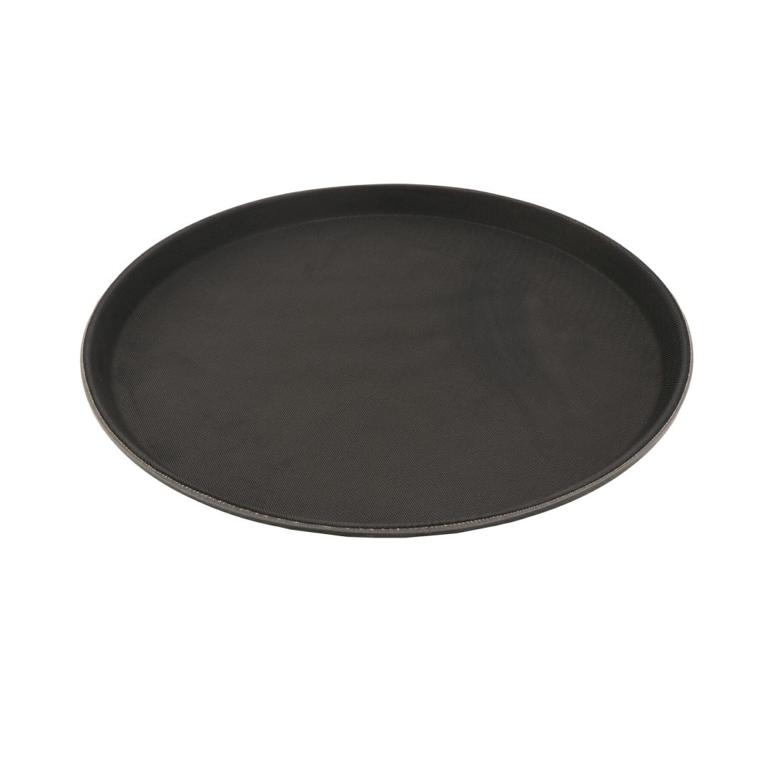 14" Round Serving Tray - Black
