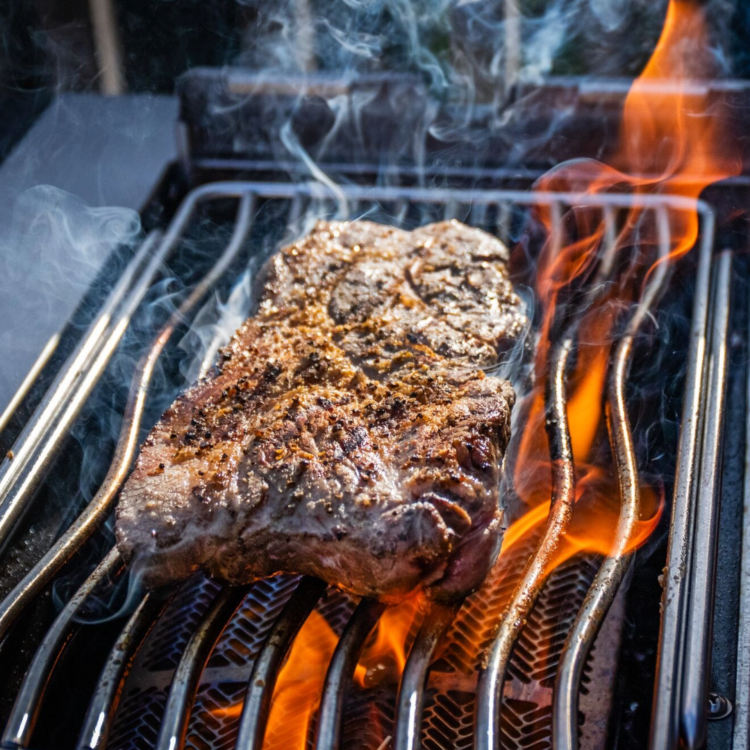BBQ au gaz propane Prestige 500 connecté RSIB avec brûleurs latéral et arrière infrarouges - Inox