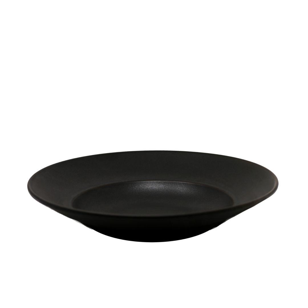 Assiette à pâtes profonde 12" - Noir