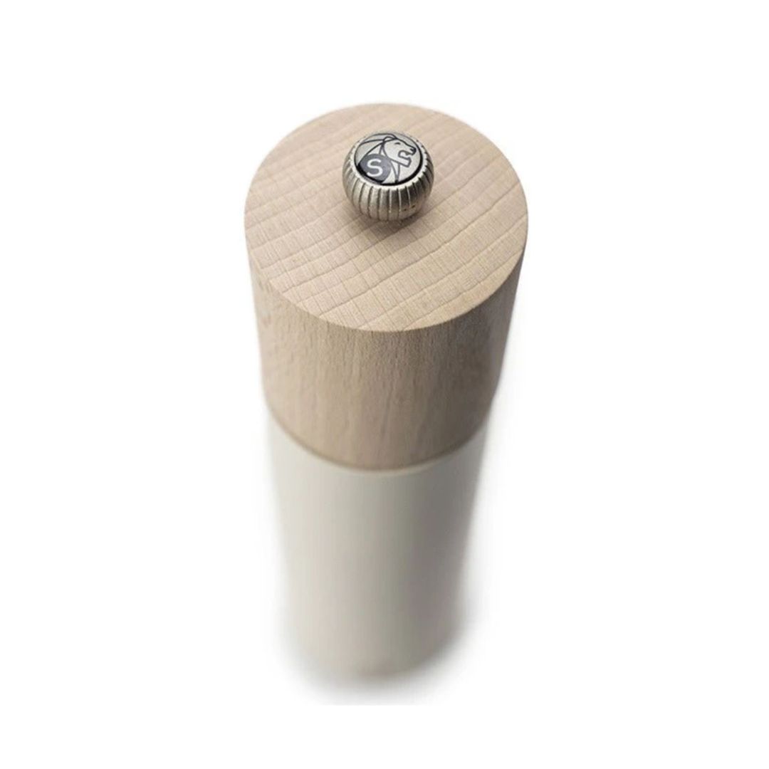 Boreal 8" wood salt mill - Feather White