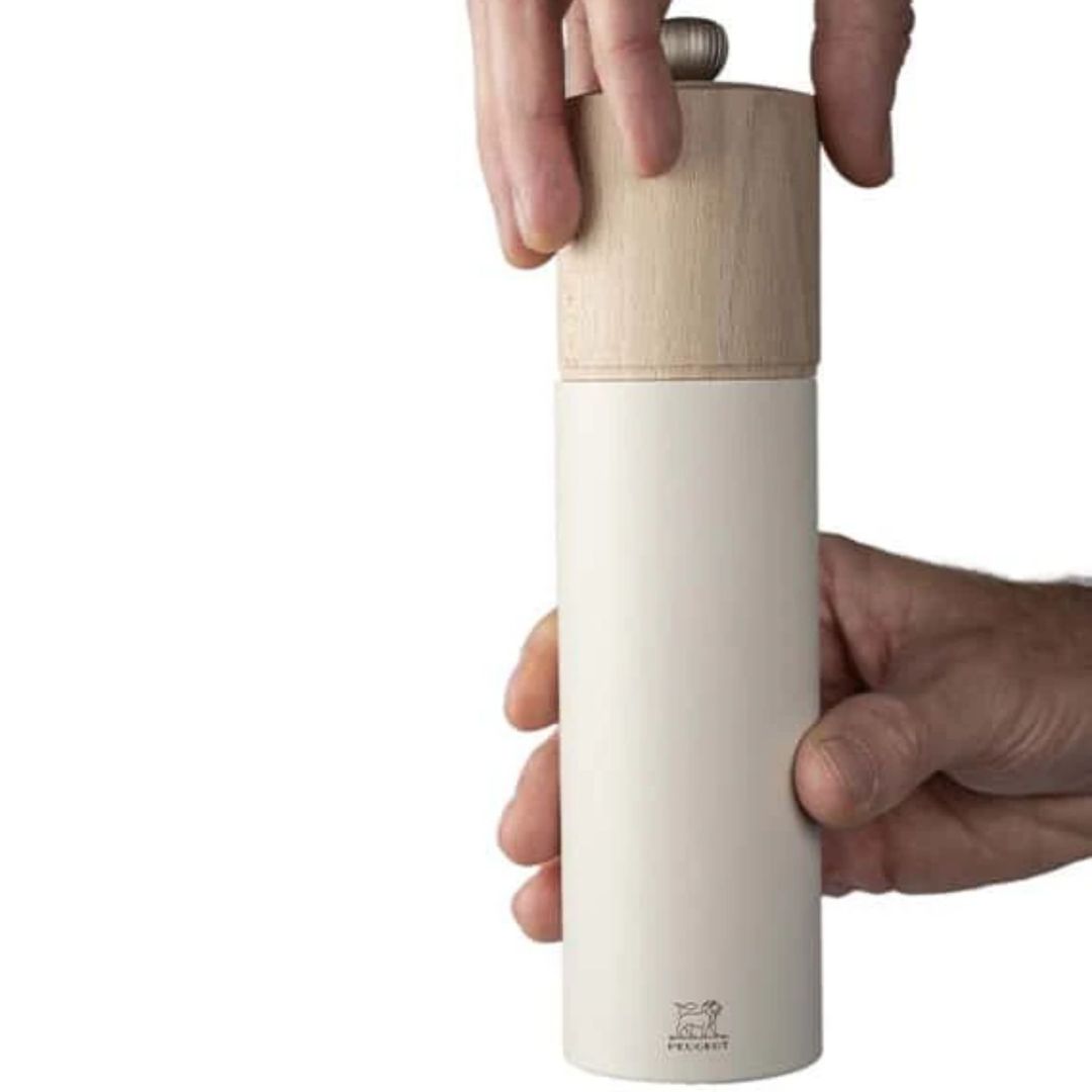 Boreal 8" wood salt mill - Feather White