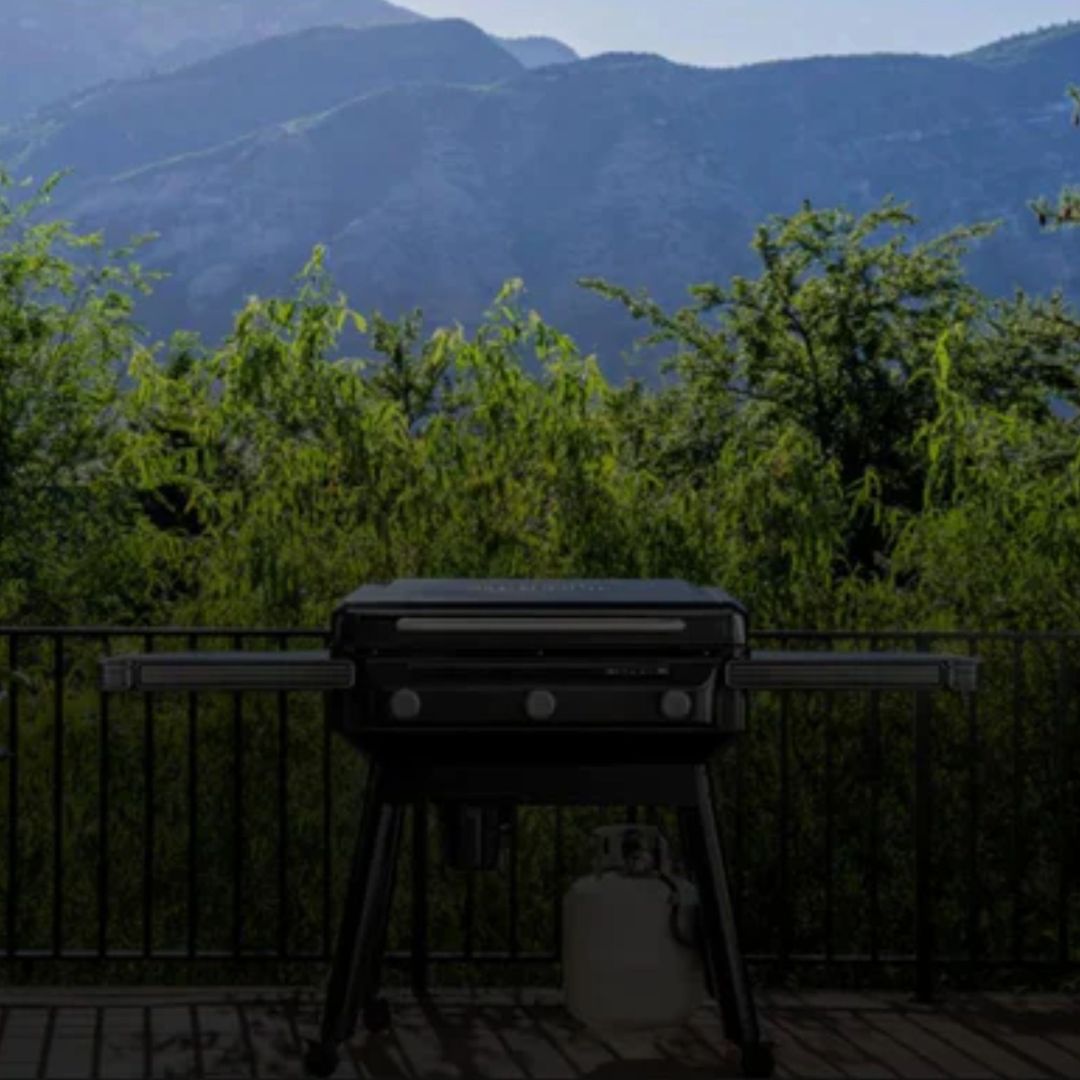 Plancha Flatrock à 3 brûleurs au gaz propane - Noir