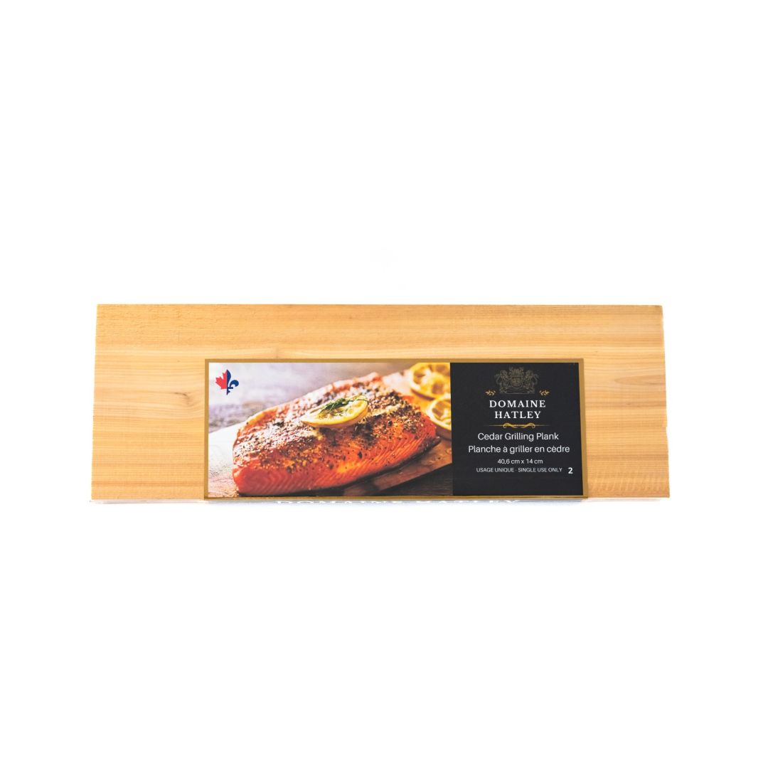 Ensemble de deux planches à griller en cèdre 16''