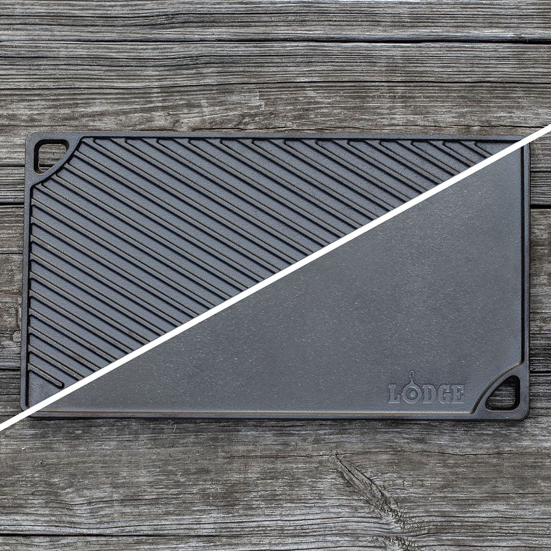 Plaque à frire réversible en fonte 16.75''  