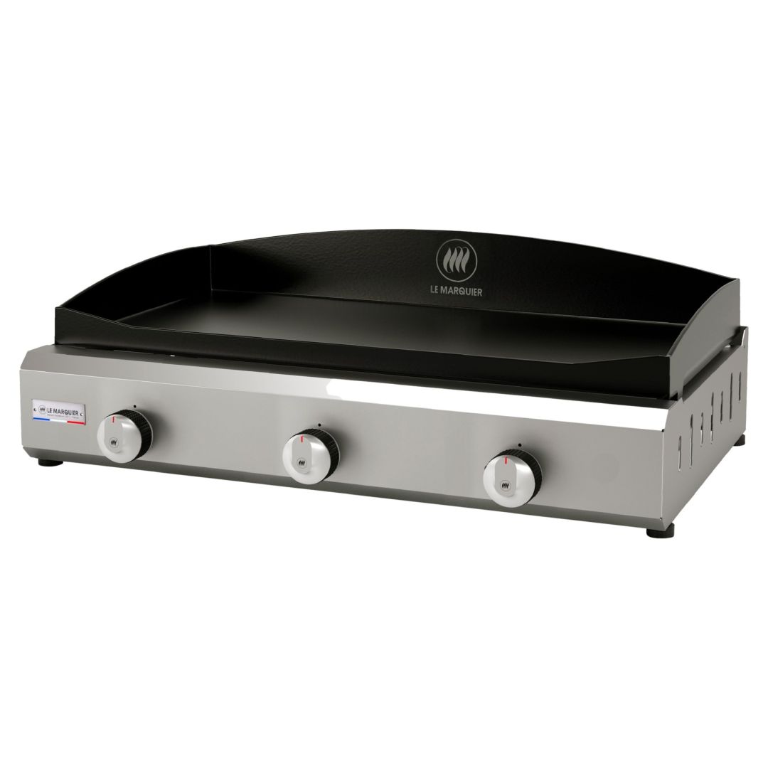 Plancha à trois brûleurs au gaz propane Amalia 375 - Acier inoxydable