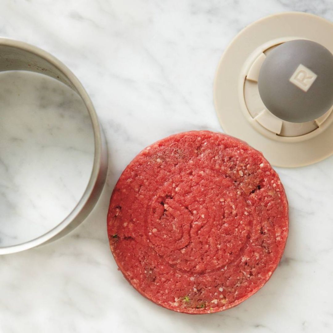Presse-burger en acier inoxydable et en nylon