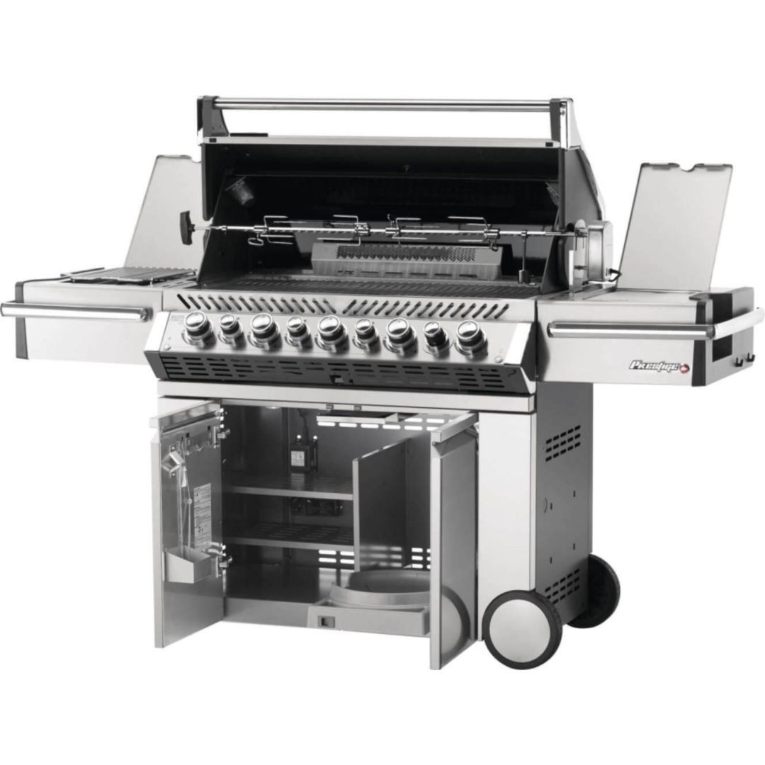 BBQ au gaz naturel avec brûleurs arrière et latéral infrarouges - Prestige PRO 665 RSIB