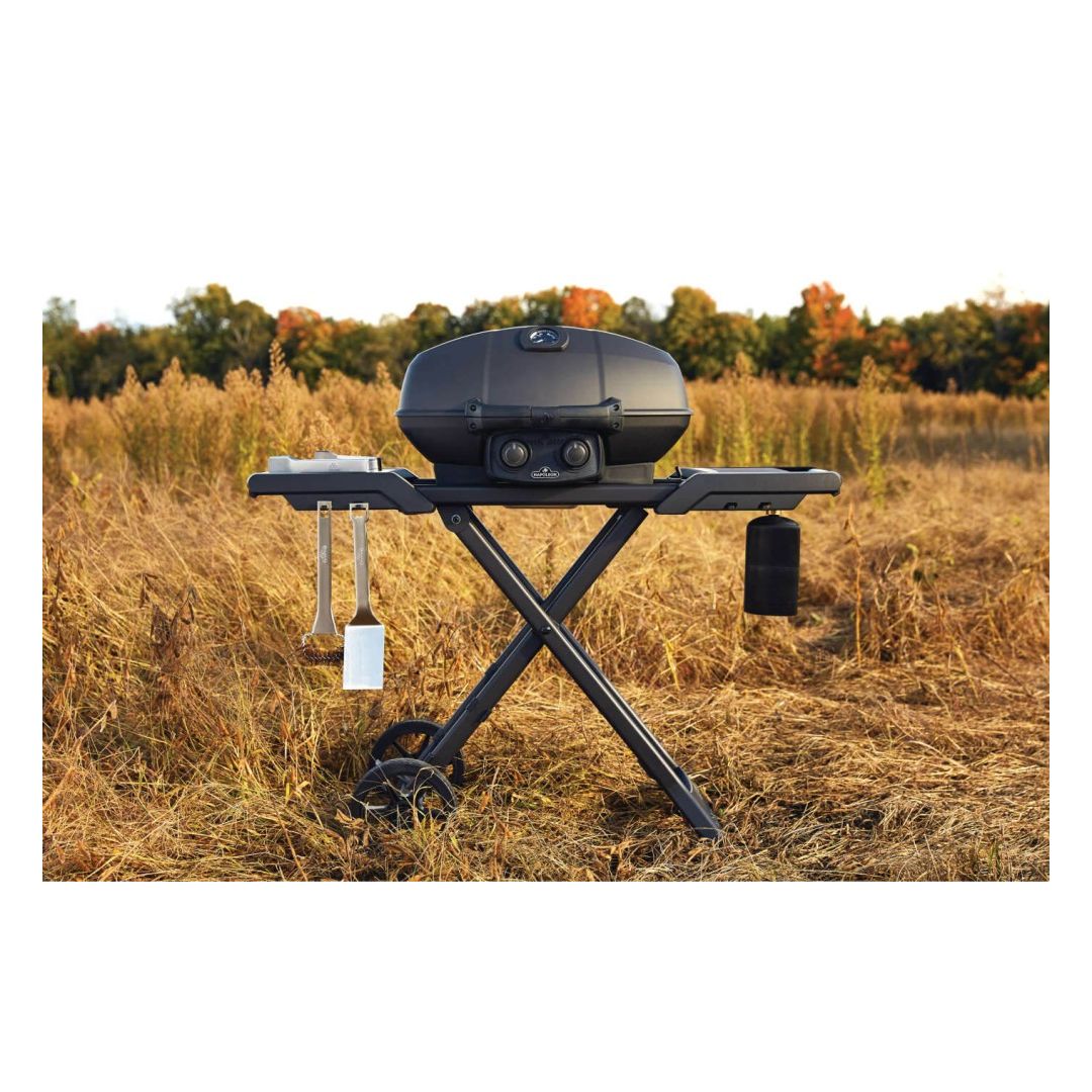 BBQ TravelQ PRO285X Phantom au gaz propane avec chariot - Noir