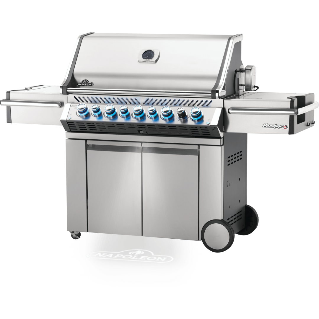 BBQ au gaz naturel avec brûleurs arrière et latéral infrarouges - Prestige PRO 665 RSIB