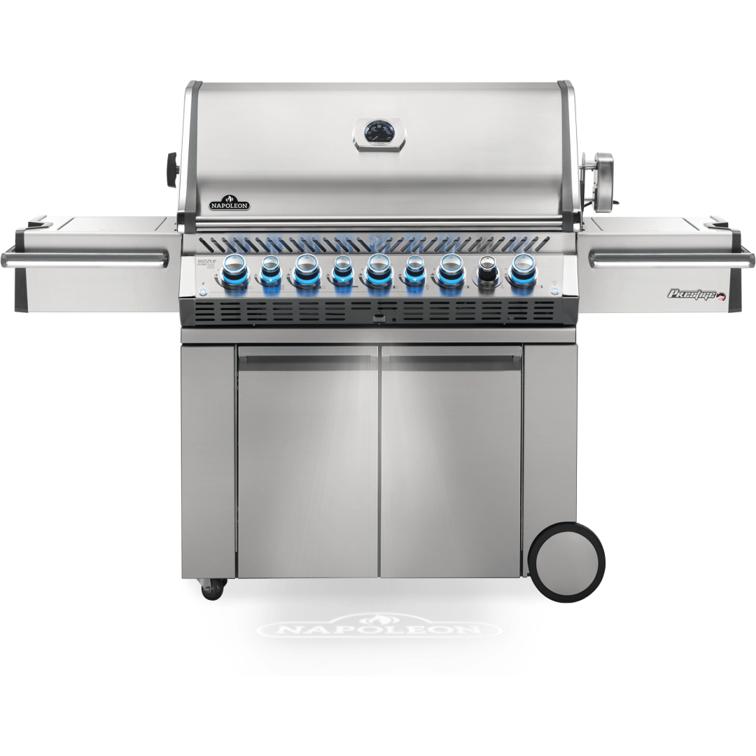 BBQ au gaz propane avec brûleurs arrière et latéral infrarouges - Prestige PRO 665 RSIB