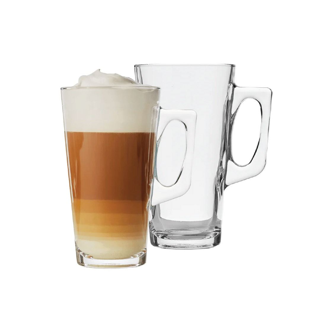 Ensemble de deux mugs en verre 385 ml - Barista