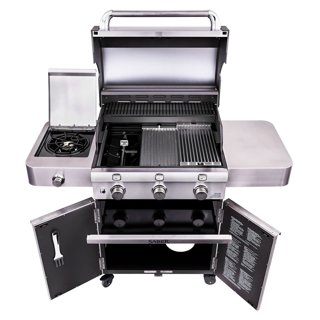 BBQ au gaz propane Deluxe - Acier inoxydable
