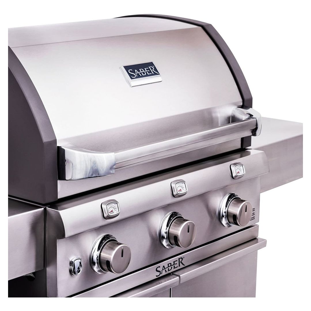 BBQ au gaz propane Deluxe - Acier inoxydable