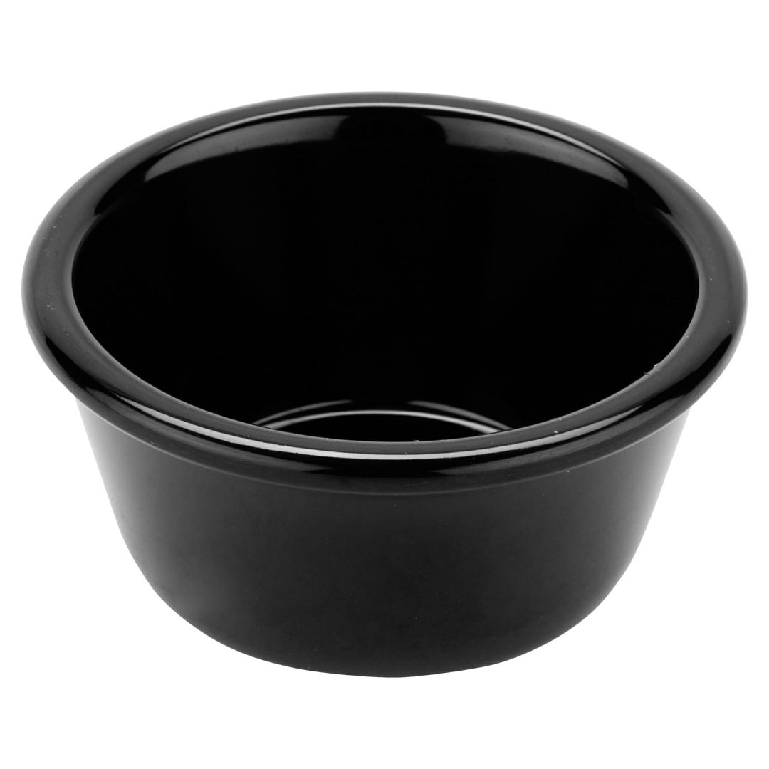 Récipient à condiment en mélamine 3 oz - Noir