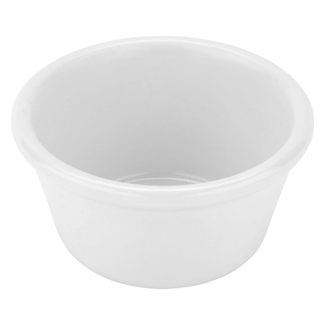Récipient à condiment en mélamine 4 oz - Blanc