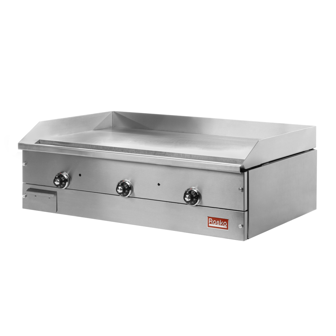 Plaque à frire de comptoir au gaz naturel 36" - 60 000 BTU / Acier chromé