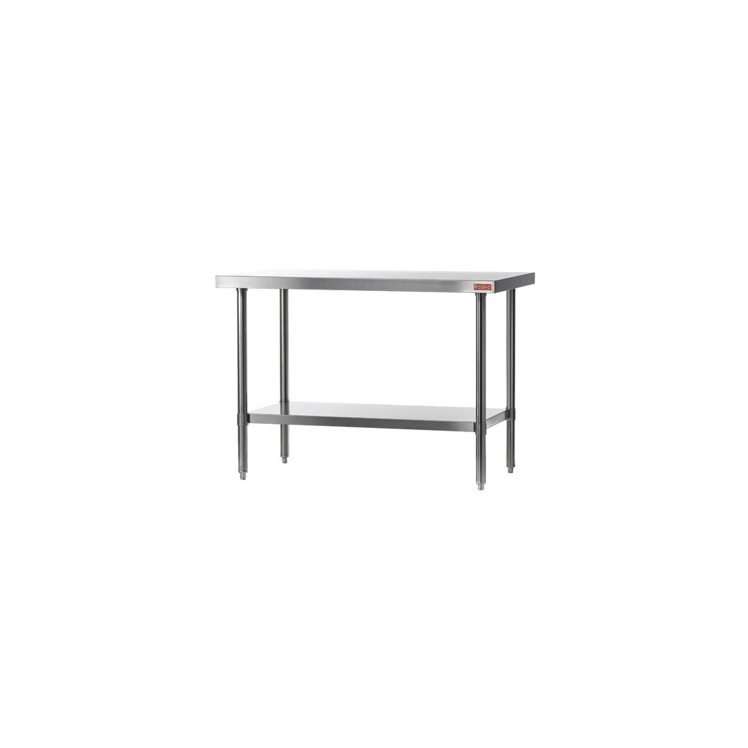 Table de travail en acier inoxydable avec tablette 30" x 30"