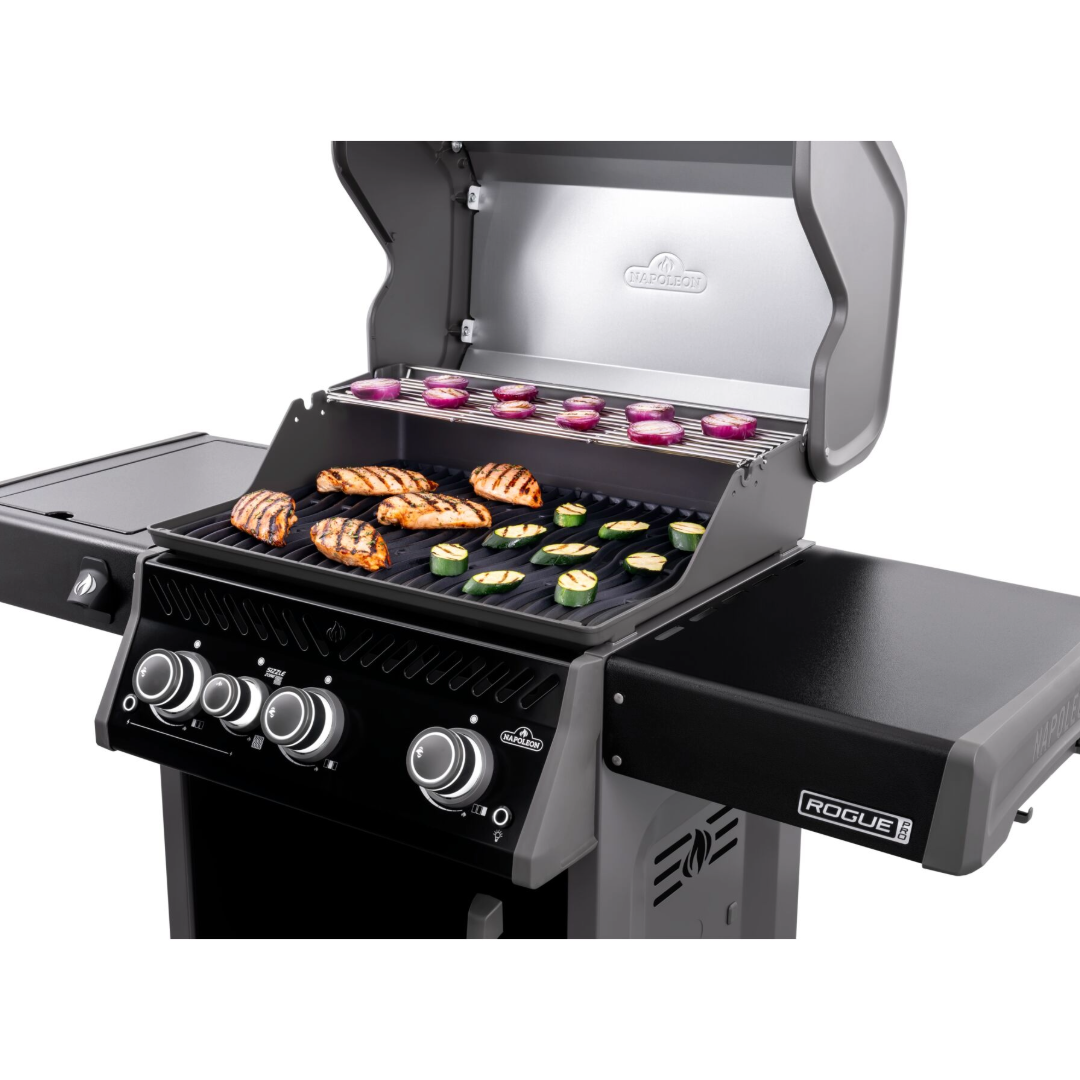 Rogue Pro 425 SIB Propane Gas BBQ with Infrared Side Burner – Black 