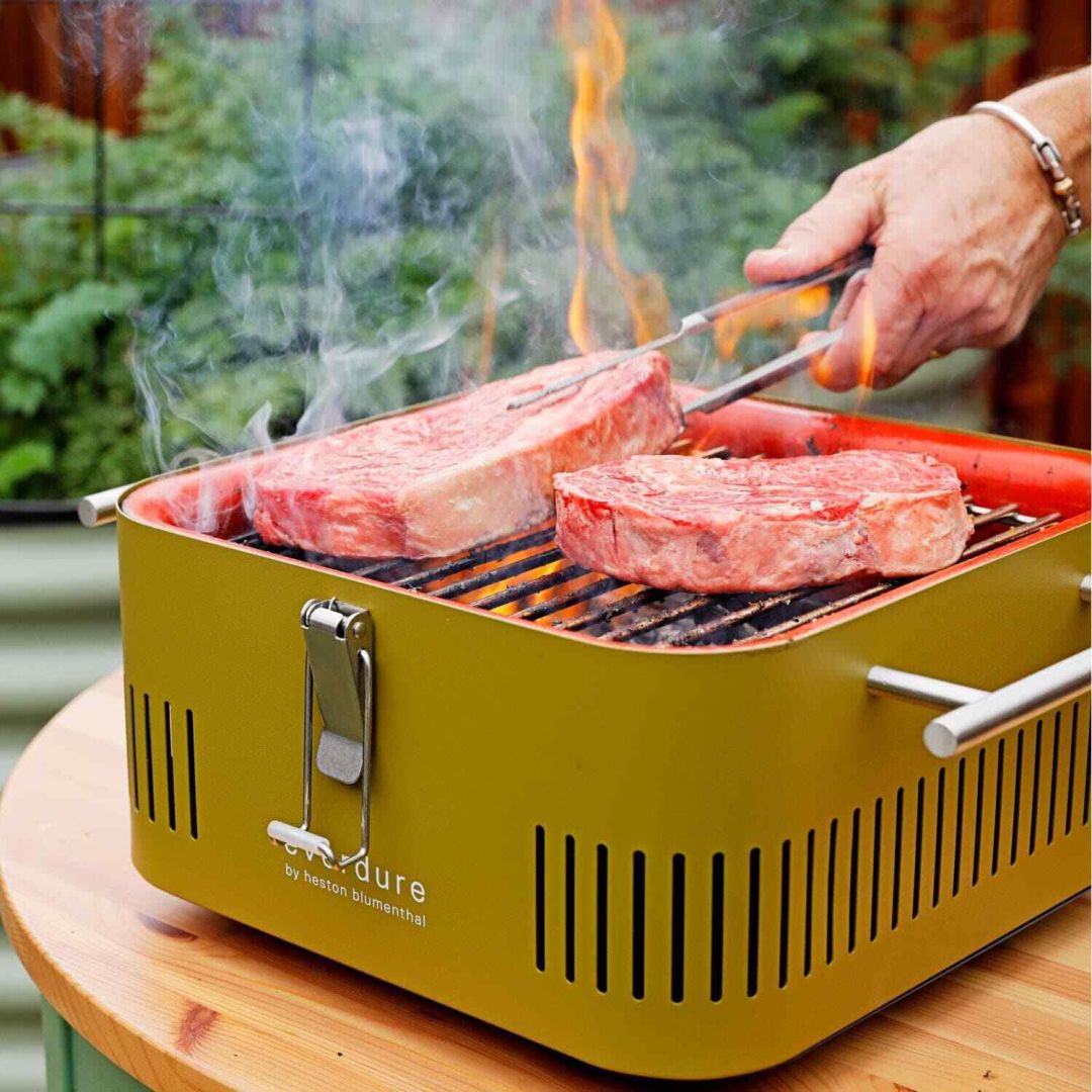 BBQ au charbon cube portatif – Kaki