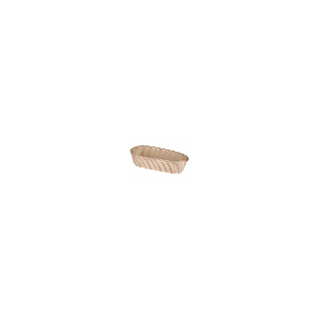 Panier en imitation rotin ovale 9" x 3,5" - Naturel