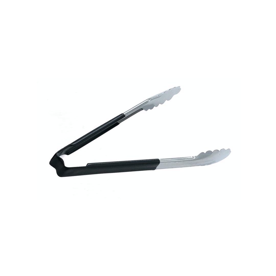 Pinces en acier inoxydable avec manche Kool-Touch 16" - Noir